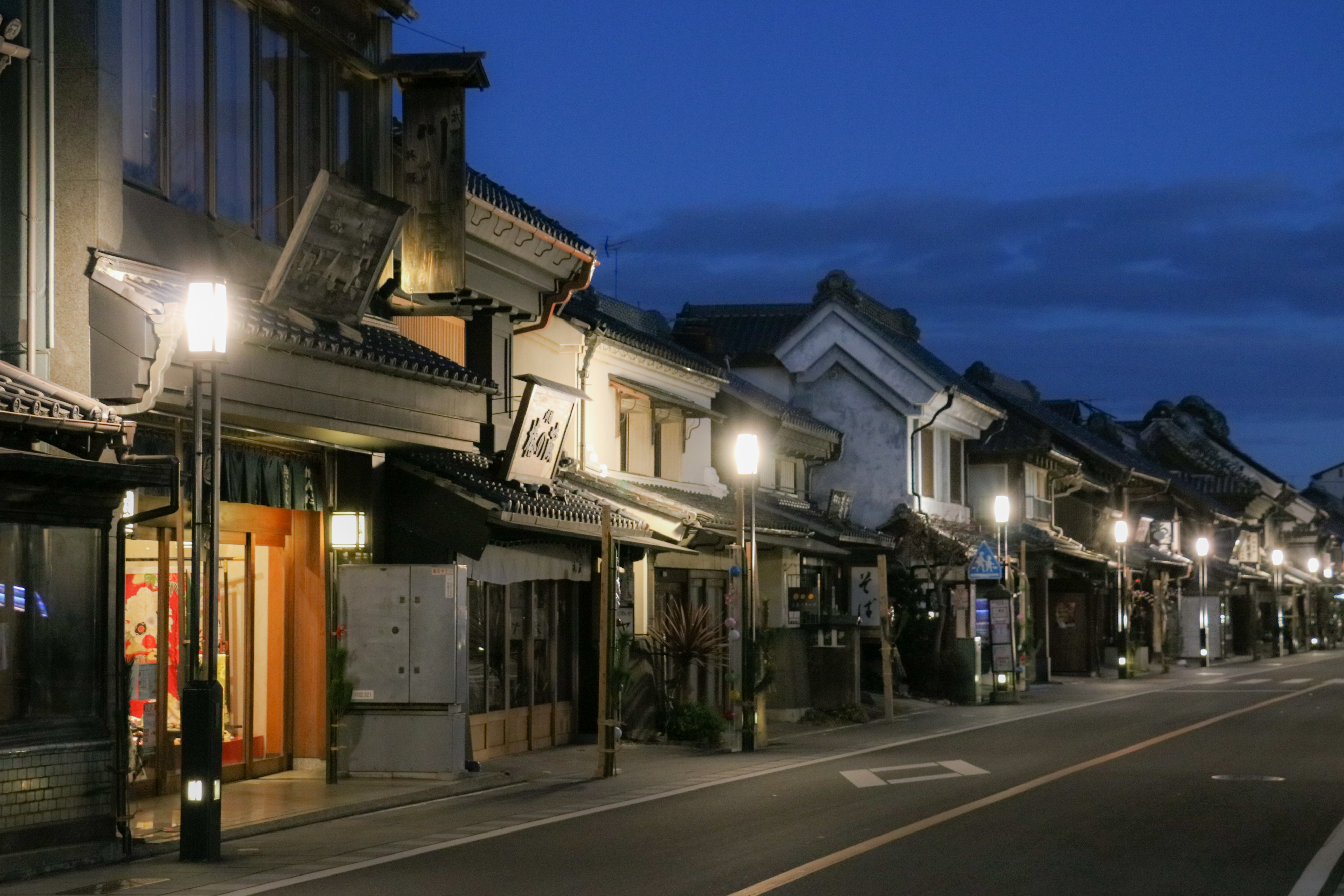 蔵造りの町並み（一番街） 歴史的建造物が立ち並ぶ　当ホテルより徒歩約２０分